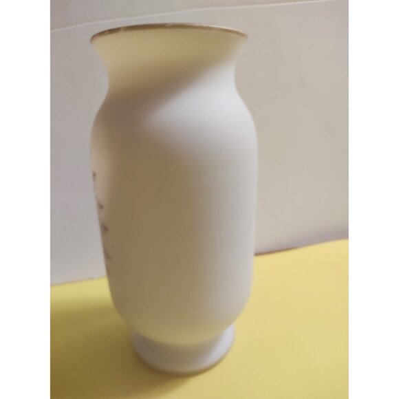 Large Italian Glass Flower Bouquet Vase ARDALT Venetian Hand Painted 9 1/4" tall - Picture 4 of 10